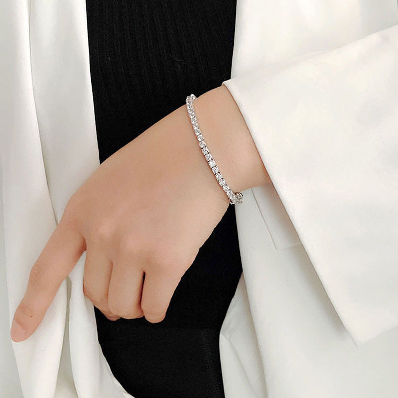 Tennis Chain Full Diamond Necklace