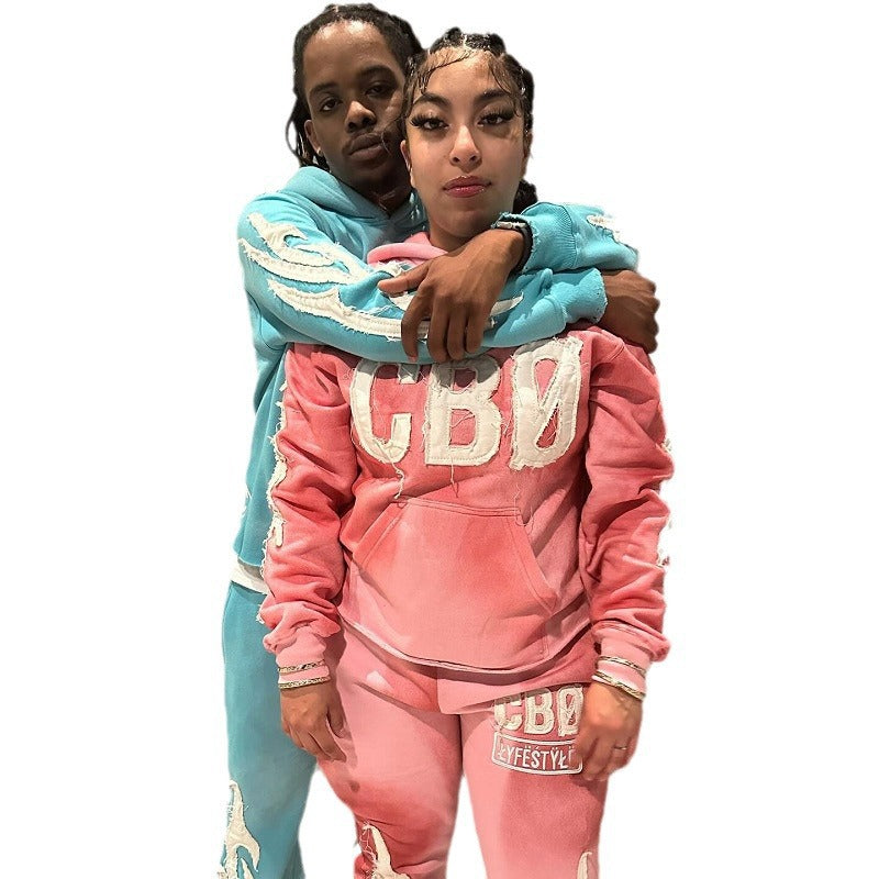 letter printed street trend lingers in hoodies, pullovers and high street sweatshirts