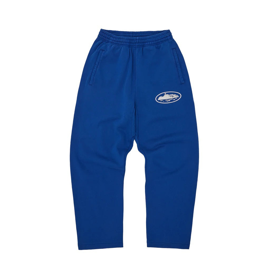 Corteiz's heavyweight boat print loose zipper hoodie, pants, and shorts