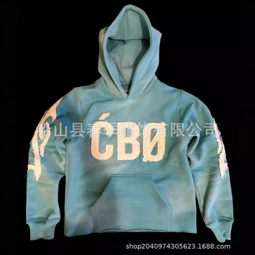 letter printed street trend lingers in hoodies, pullovers and high street sweatshirts
