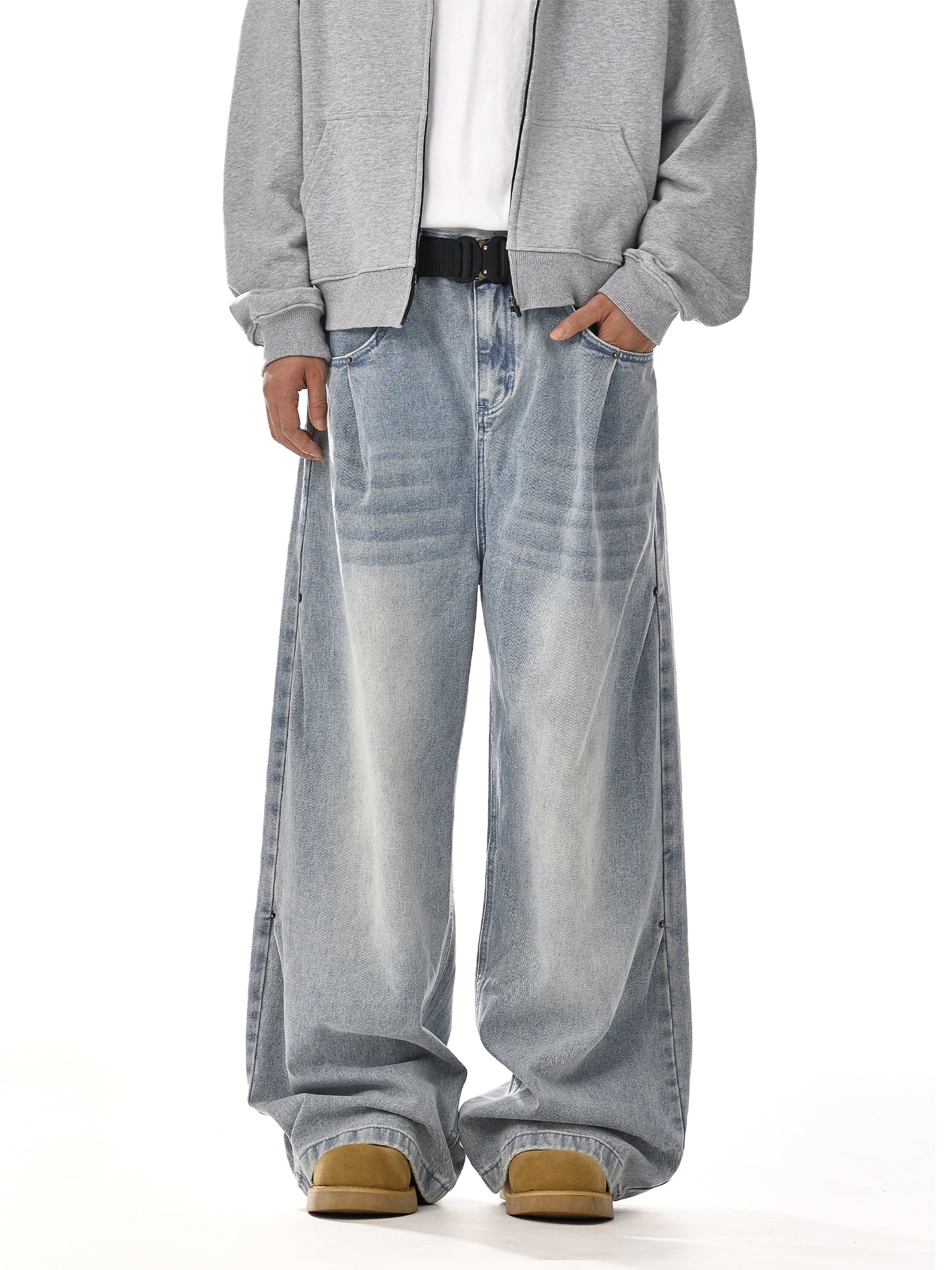 Retro Washed Cleanfit Jeans for Men