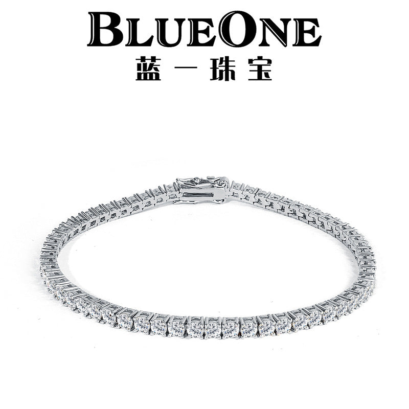Tennis Chain Full Diamond Necklace