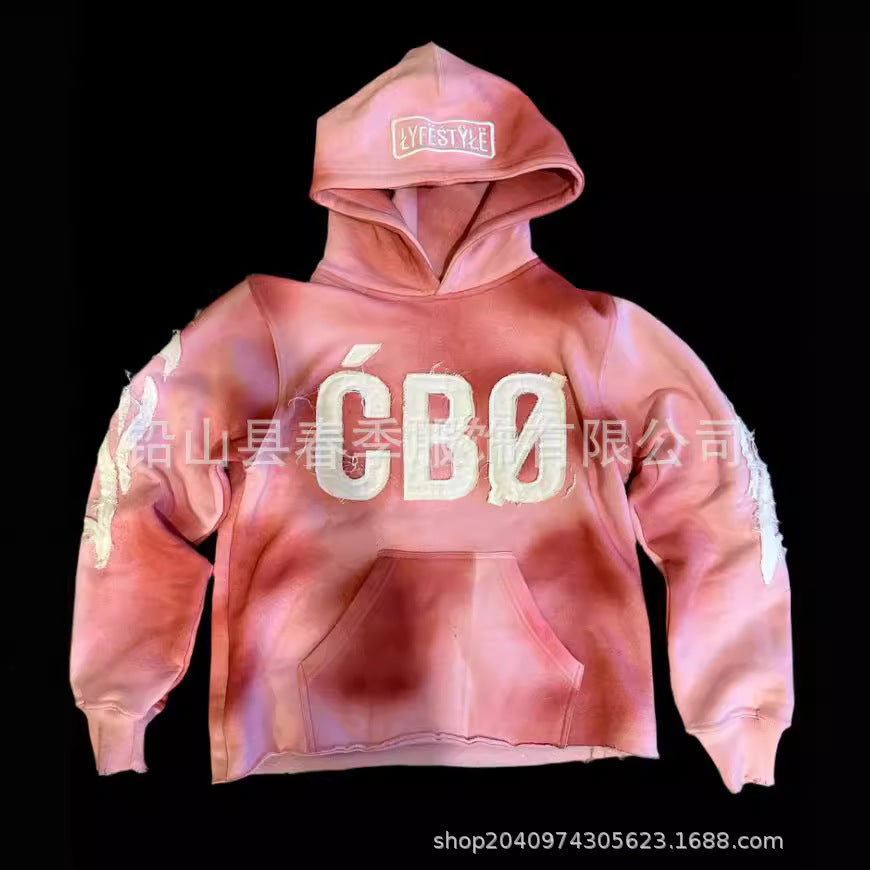 letter printed street trend lingers in hoodies, pullovers and high street sweatshirts