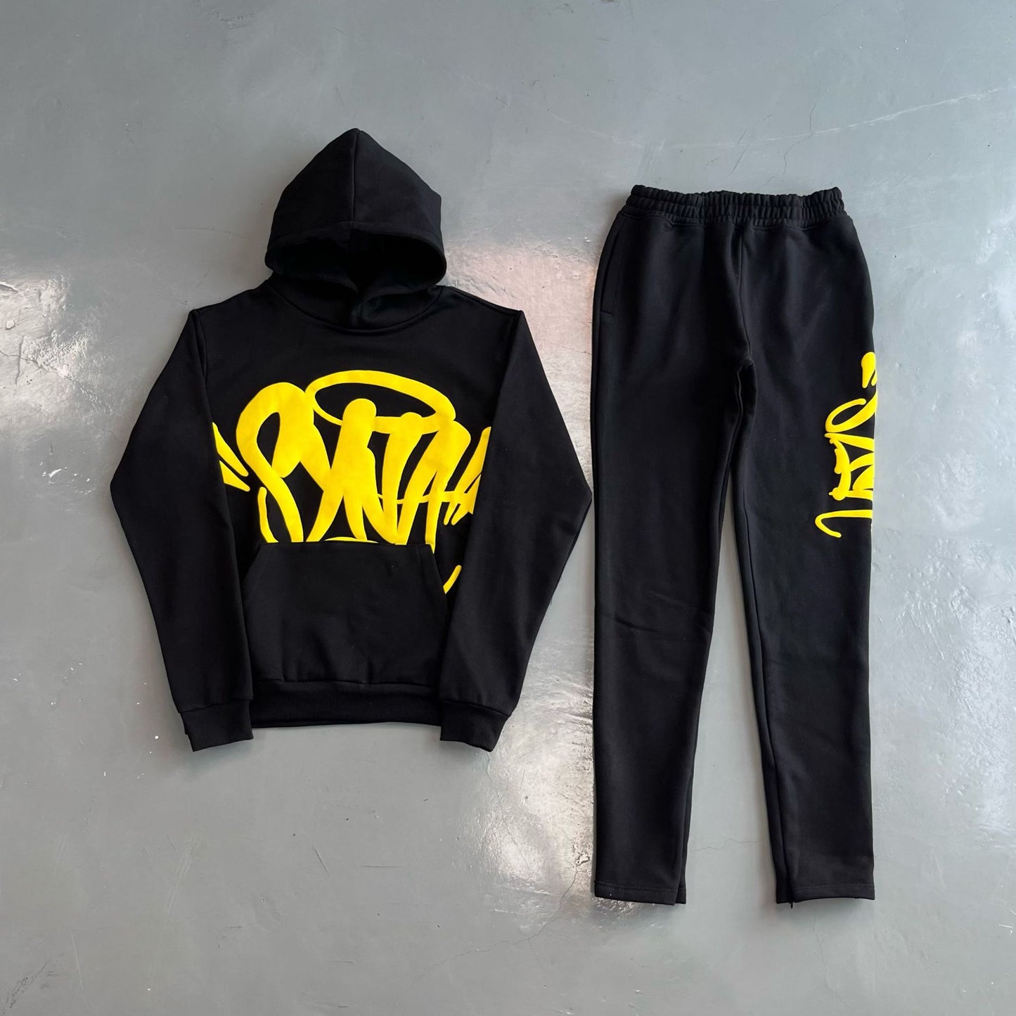 Drill Synaworld high-quality street hooded and fleece hoodie for men, loose fit