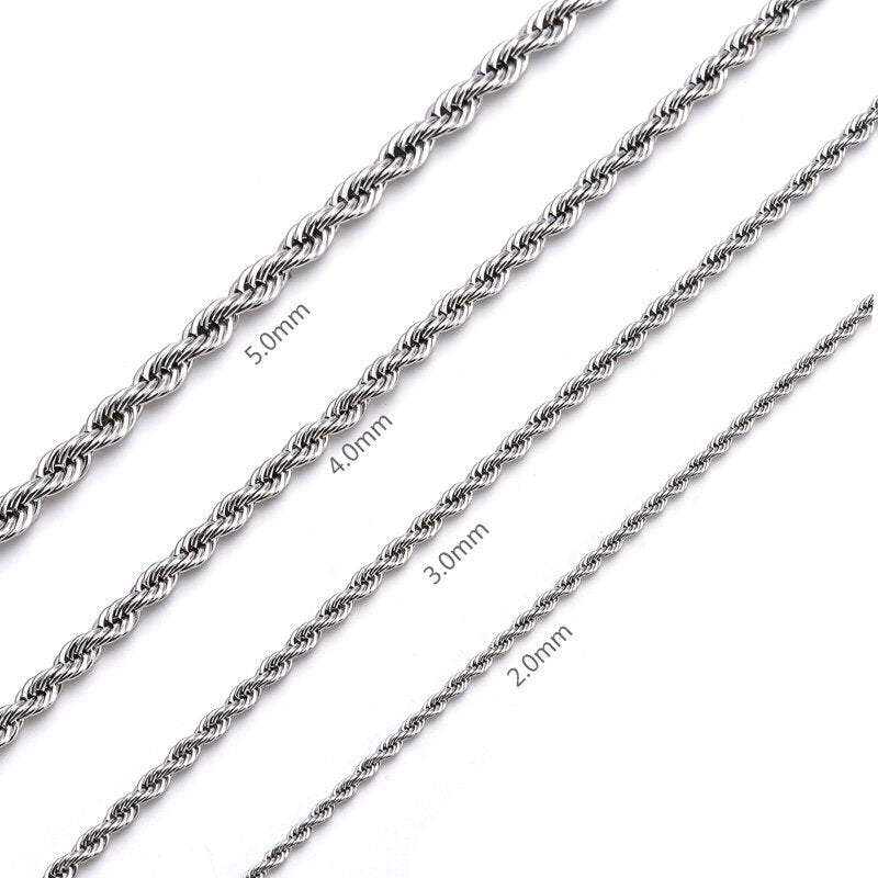 Stainless Steel twisted rope Chain