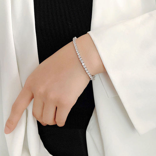 Tennis Chain Full Diamond Necklace