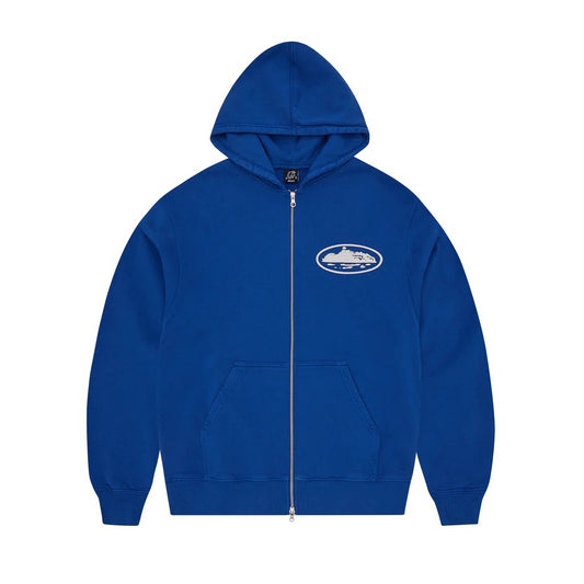 Corteiz's heavyweight boat print loose zipper hoodie, pants, and shorts