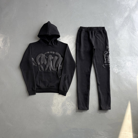 Drill Synaworld high-quality street hooded and fleece hoodie for men, loose fit