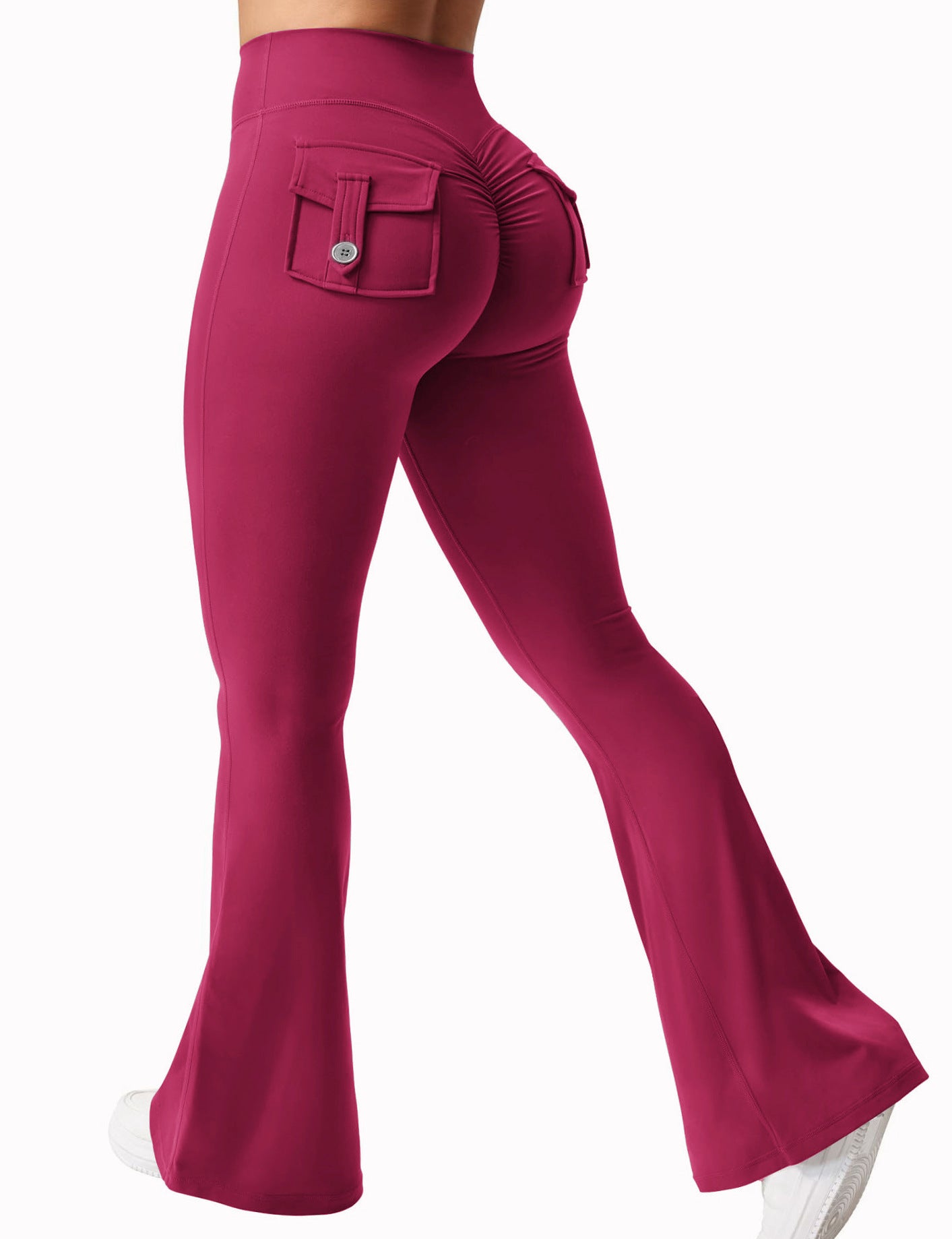 Yoga Tooling Style Quick-Dry Flared Pants.