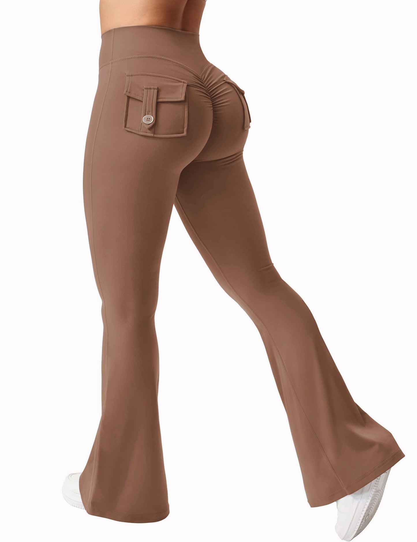 Yoga Tooling Style Quick-Dry Flared Pants.