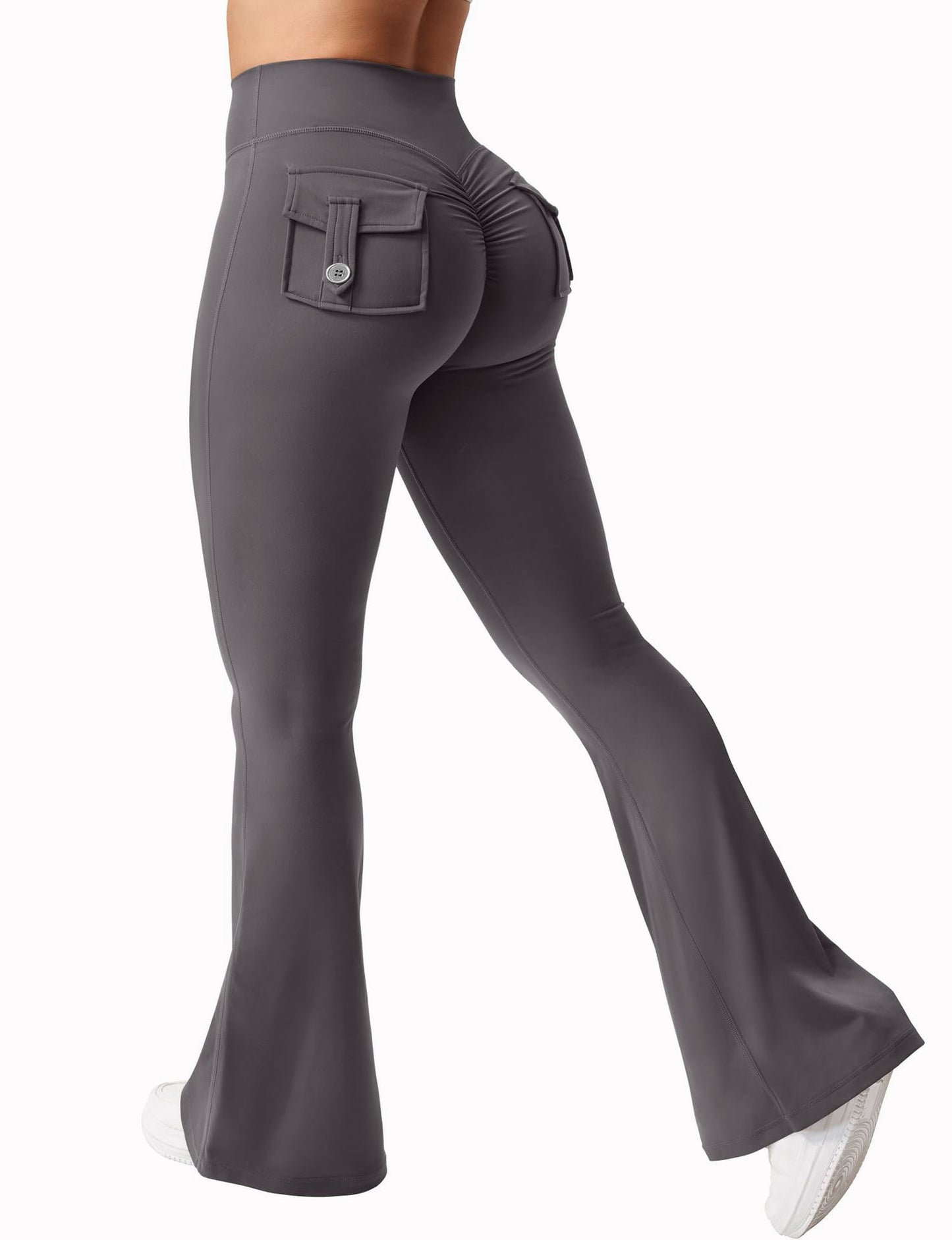 Yoga Tooling Style Quick-Dry Flared Pants.