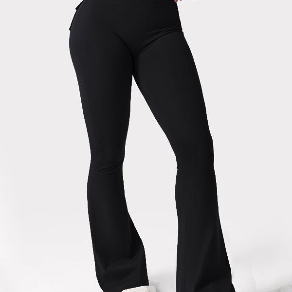 Yoga Tooling Style Quick-Dry Flared Pants.