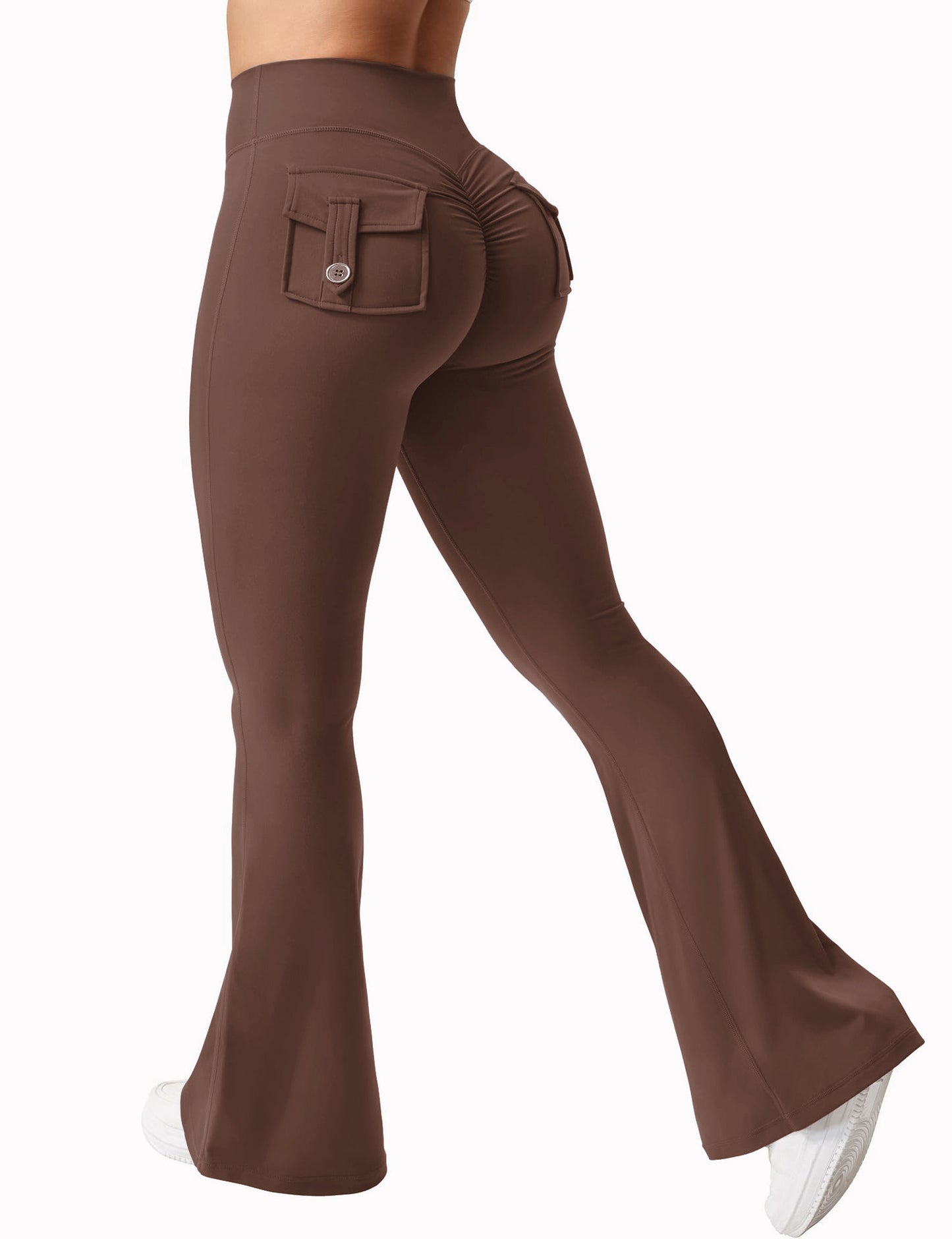 Yoga Tooling Style Quick-Dry Flared Pants.
