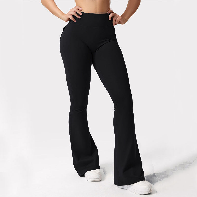 Yoga Tooling Style Quick-Dry Flared Pants.